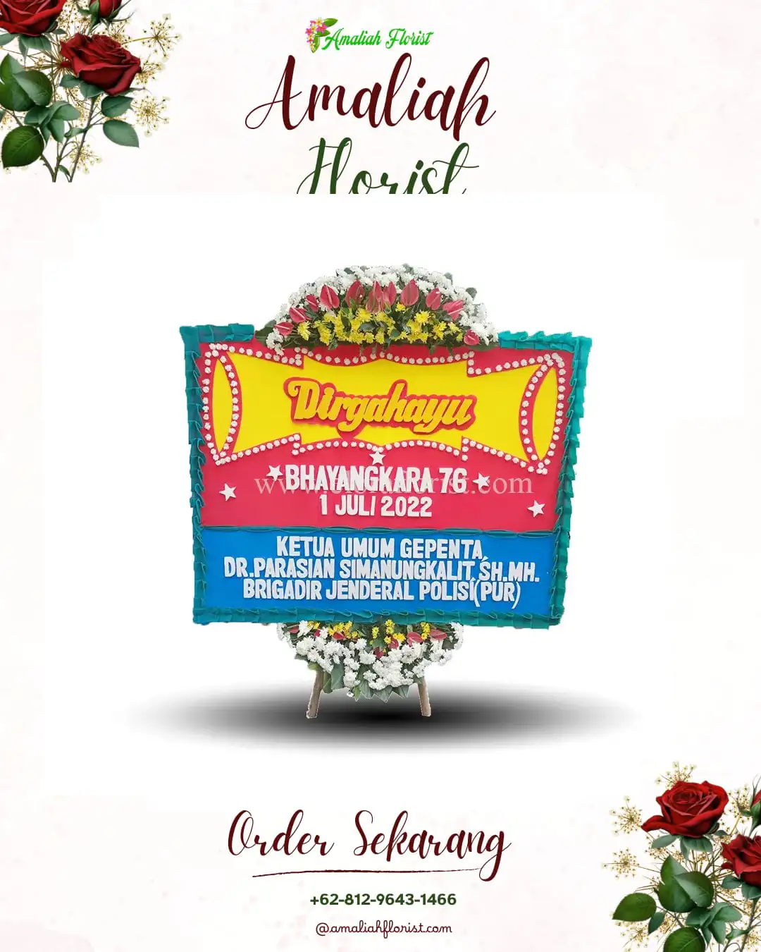 Papan Bunga HUT Ulang Tahun Cangkiran